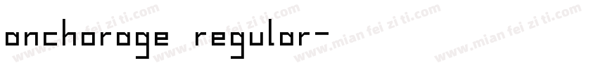 ANCHORAGE Regular字体转换
